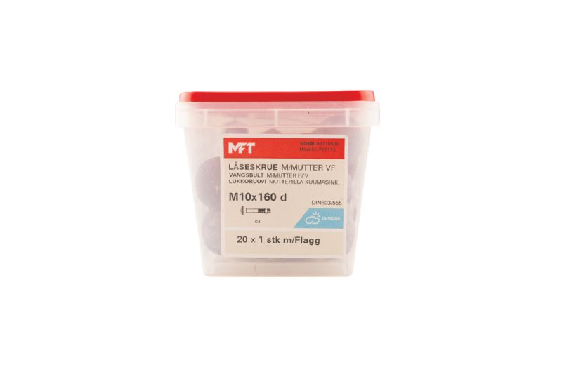 721112 Låseskrue m_mutter VF DIN603-555 (b) 721112 Låseskrue m_mutter VF DIN603-555 (b)